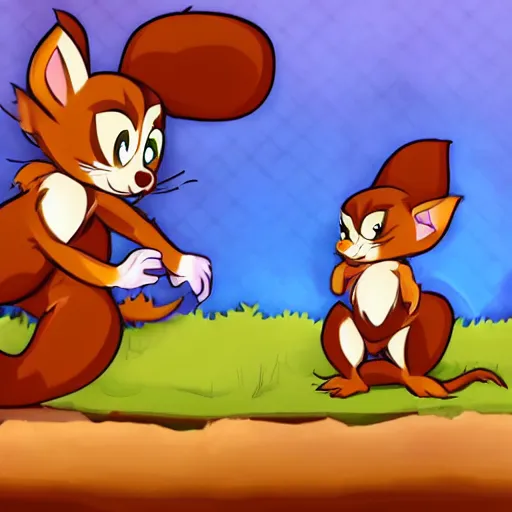 Prompt: Мышка девочка, Gadget Hackwrench персонаж из мультфильма Chip 'n Dale: Rescue Rangers