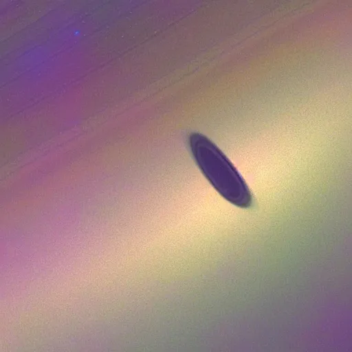 Image similar to a photo of saturn taken by a telescope