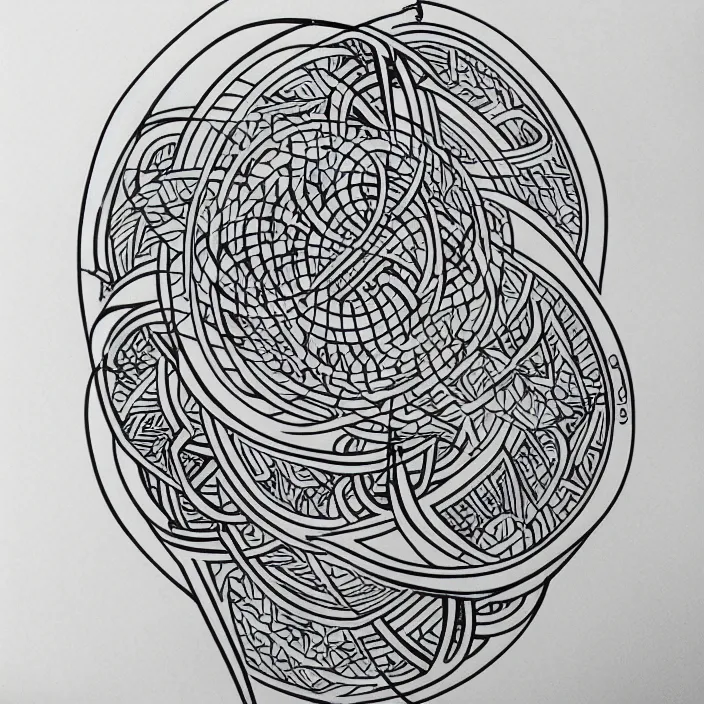Image similar to minimal bold line work abstract minimal shape tribal recursive design, black and white, sacred geometry, tattoo design, blackwork, geometric
