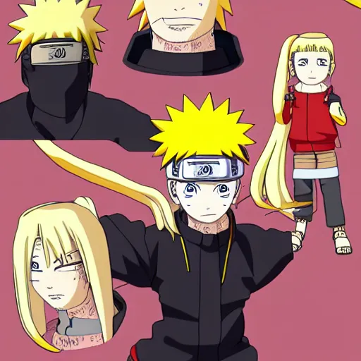 Image similar to naruto uzamaki in the style of craig mullens