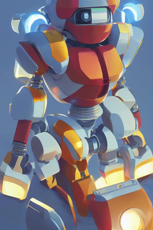 Image similar to metabots medabots medarotto medarot robot minimalist comics, behance hd by jesper ejsing, by rhads, makoto shinkai and lois van baarle, ilya kuvshinov, rossdraws global illumination ray tracing hdr radiating a glowing aura