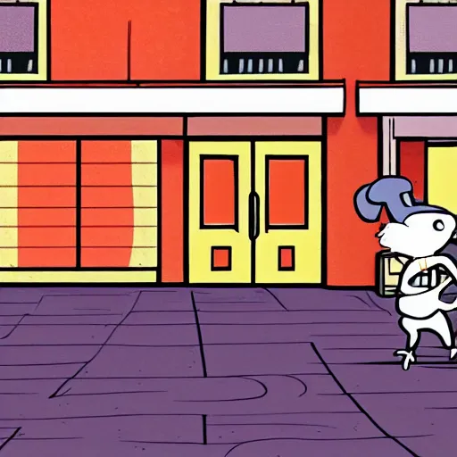 Prompt: A rat working as a chef in a run down New York City diner, Animated Still