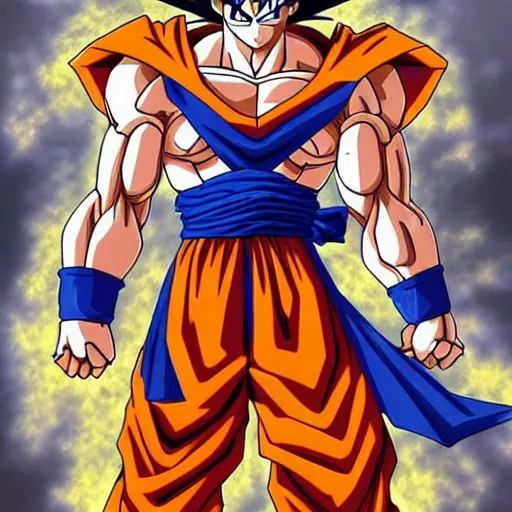 Image similar to goku as a knights of the zodiac, golden armour, intricate ornaments, detailed, anime, myazaki