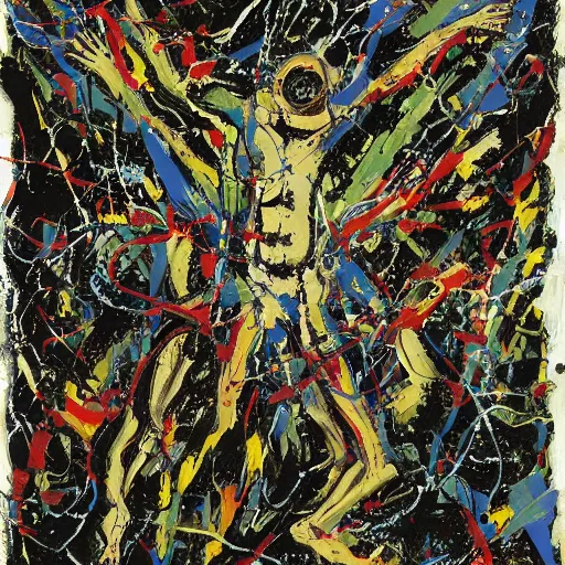 Image similar to geekatplay by Jackson Pollock