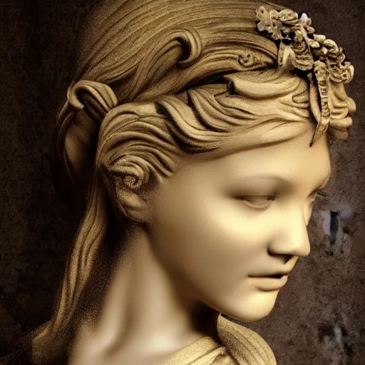 Image similar to Greek Goddess, photorealistic modelling