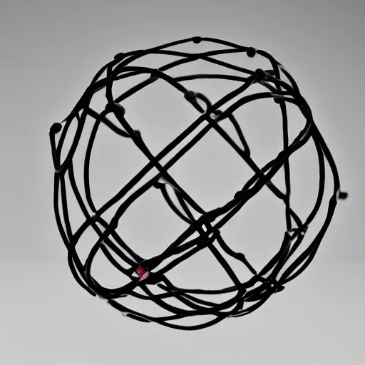 Prompt: Liminal space in outer space, Hoberman sphere