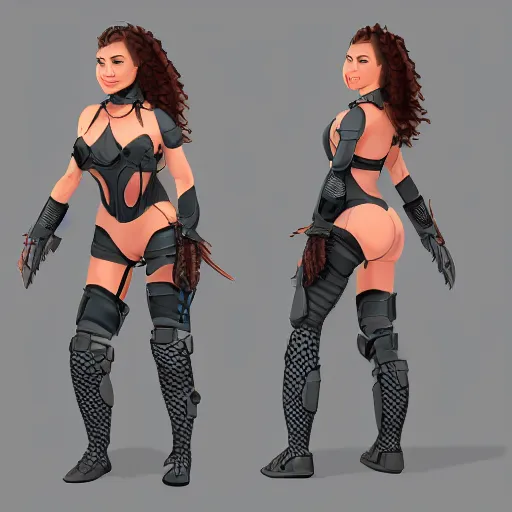 Image similar to Anthro shark woman wearing modern body armor, character portrait, body portrait, highly detailed, 4k, animated