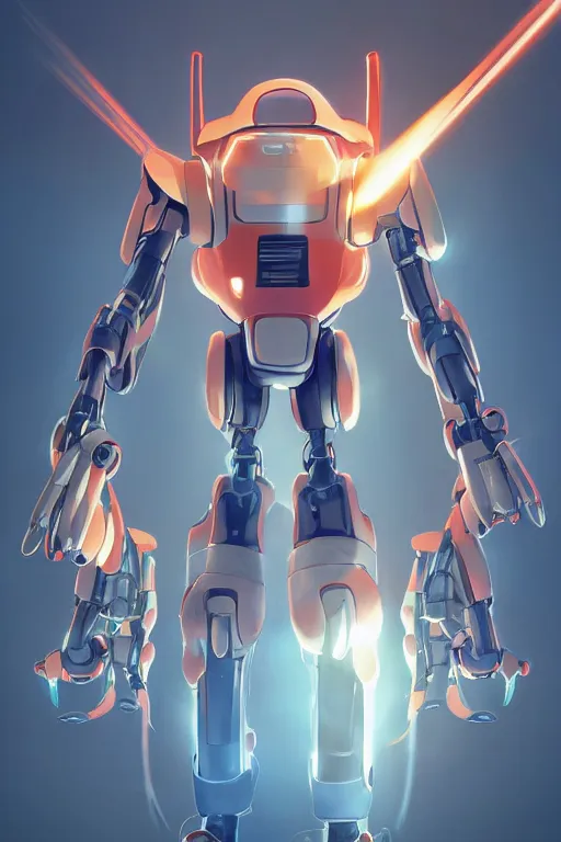 Image similar to metabots medabots medarotto medarot robot minimalist comics, behance hd by jesper ejsing, by rhads, makoto shinkai and lois van baarle, ilya kuvshinov, rossdraws global illumination ray tracing hdr radiating a glowing aura