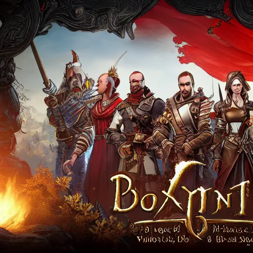 Image similar to box art divinity original sin 2 text, 8 k detailed digital art masterpiece