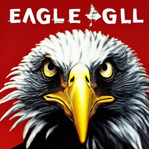 Prompt: eagle album art, poster, cover art, epic, dramatic