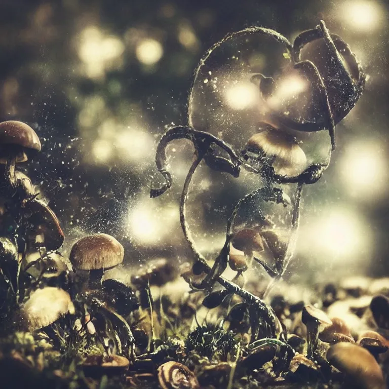 Image similar to double exposure of love, symbols of live, explosion, love is the most relevant theme, love is infinity, love is begin of all, 8 k resolution, artistic mode, artistic, trending on instagram, long exposure, love art, serious, fantasy and dreams vibes, mushrooms style and macro style, spawn, spruce vibes