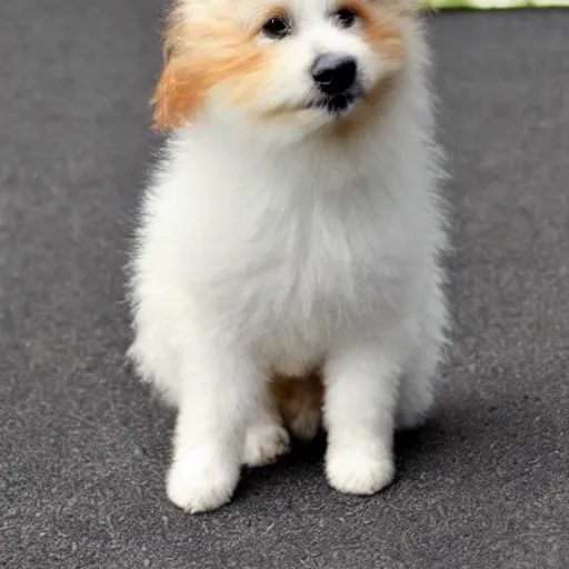 Prompt: a fluffy little dog