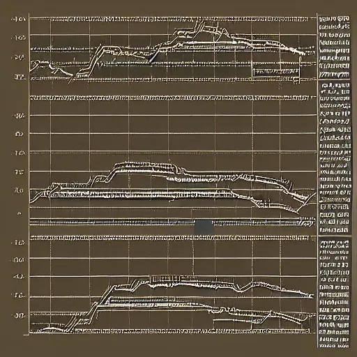 Image similar to “stock market chart found in cave drawing, award winning”