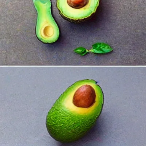 Image similar to an avocado chuck norris