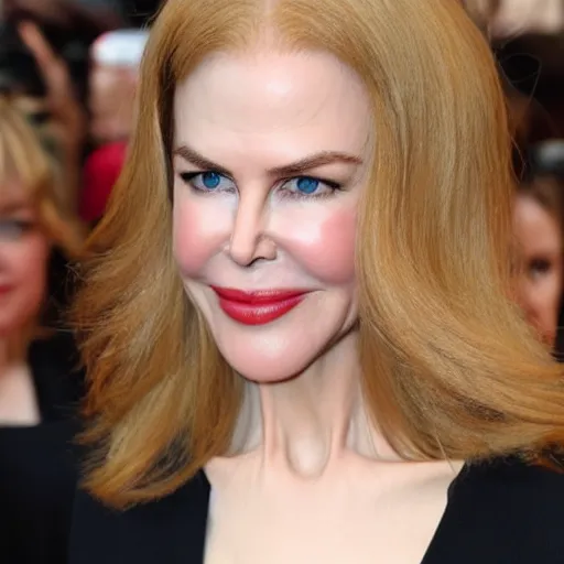 Prompt: face of Monkey Nicole Kidman