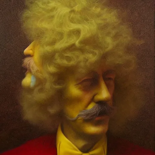 Image similar to ronald mcdonald painting by agostino arrivabene