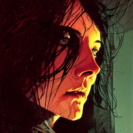 Image similar to portrait backlit light, by killian eng and bernie wrightson and martin deschambault and conrad roset, inspired by victorian horror, etching, fine, sharp high detail,