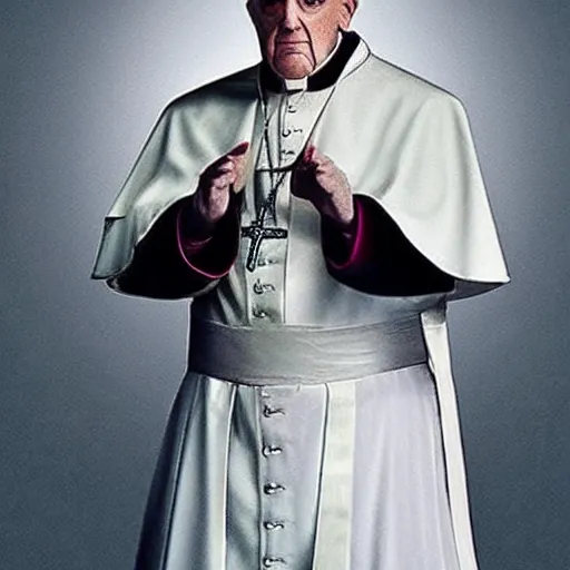 Image similar to the pope as a mortal kombat character