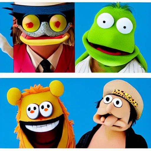 Prompt: One Piece as muppets