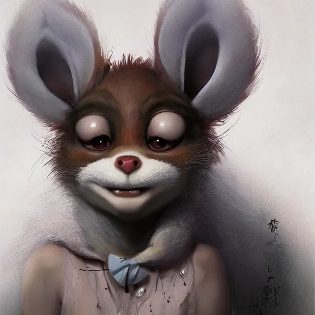 Image similar to a beautiful portrait of a cute anthropomorphic humanoid fursona. big eyes. character design by cory loftis fenghua zhong ryohei hase isma