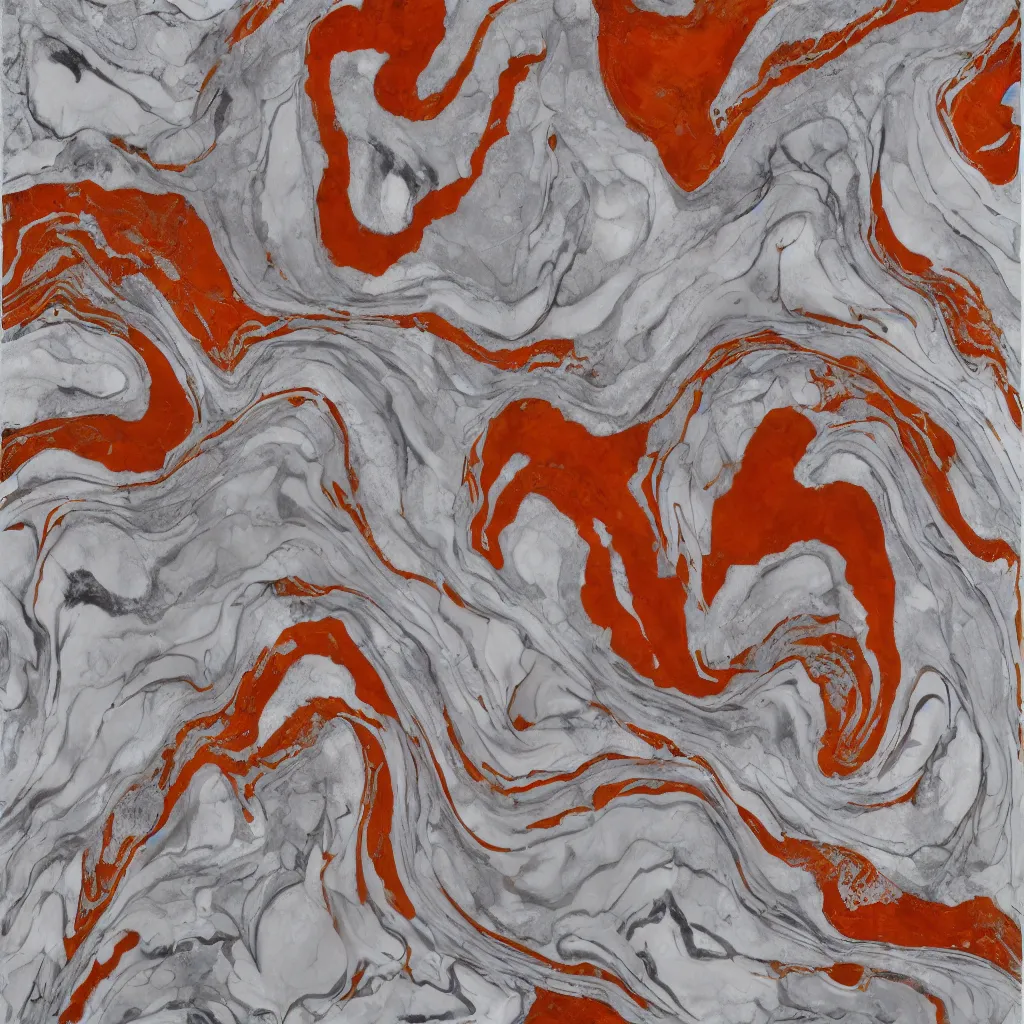 Prompt: a white and orange marble textured background, a marble sculpture by georgia o'keeffe, featured on polycount, gutai group, marble sculpture, ultrafine detail, biomorphic