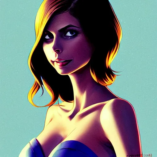 Image similar to Morena Baccarin as a beautiful blonde girl, intricate, highly detailed, digital painting, artstation, official media, anime key visual, concept art, rich vivid colors, ambient lighting, sharp focus, illustration, art by Artgerm, Makoto Shinkai, Ilya Kuvshinov, Lois Van Baarle, and Rossdraws
