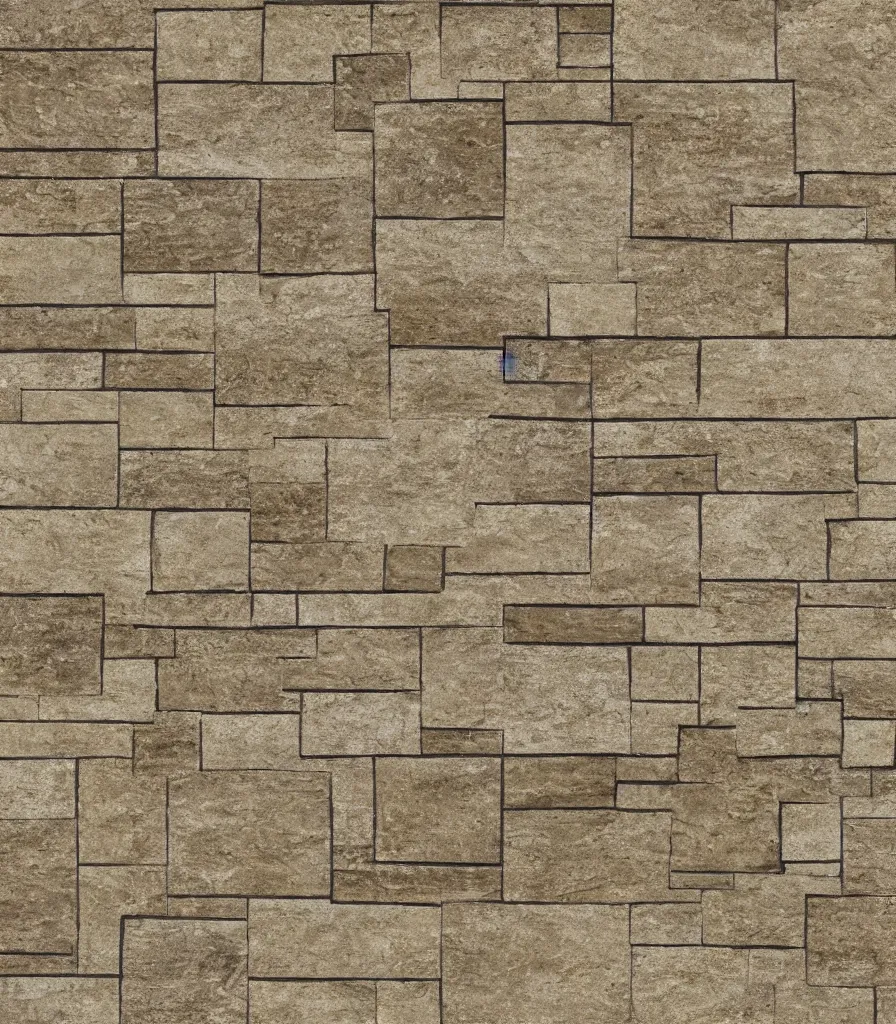 Image similar to texture map of beige stone with horizontal rectilinear engraving cutout