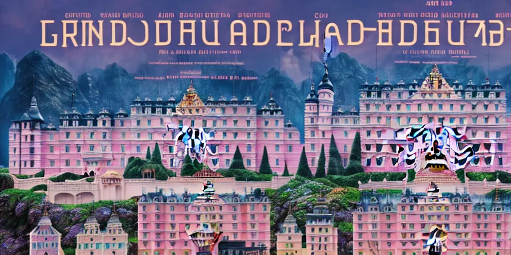 Image similar to grand budapest hotel by studio ghibli cinema still, 8 k