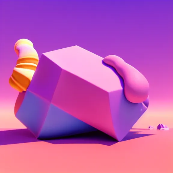 Image similar to A highly detailed 3d render of several pastel colored liquid viscuous objects are melting together as a clay in a geometric shape with detailed shadow. Geometric shaped. detailed shading, vray octane, redshift. ray tracing. motion graphics. motion design. micro details, Hyper detailed, 8K3d, Trending on Artstation. rendered in cinema4d, Hyper realism.