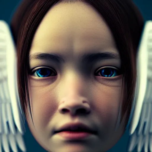 Prompt: portrait of an angel by tsuyoshi nagano, illustration, cinematic lighting, hyperdetailed, 8 k, face enhance, elegant, fantasy, frostbite 3 engine, cryengine, dof, trending on artstation, digital art, crepuscular ray