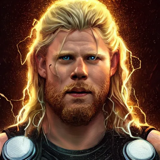 Prompt: thor going supersayain in a thunderstorm, au naturel, hyper detailed, digital art, trending in artstation, cinematic lighting, studio quality, smooth render, unreal engine 5 rendered, octane rendered, art style by klimt and nixeu and ian sprigger and wlop and krenz cushart