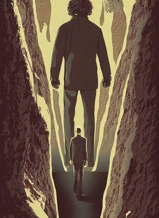 Image similar to twin peaks movie poster art by danilo ducak