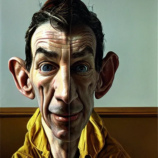 Image similar to pinocchio long nose, high quality high detailed painting by lucian freud, hd, photorealistic lighting