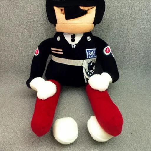 Image similar to cute plush of Adolf Hitler