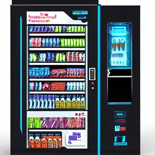 Prompt: futuristic medical vending machine