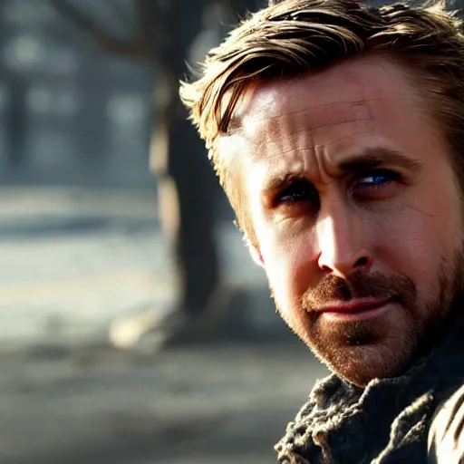 Prompt: Ryan Gosling as wolverine from The Wolverine 2013 movie still