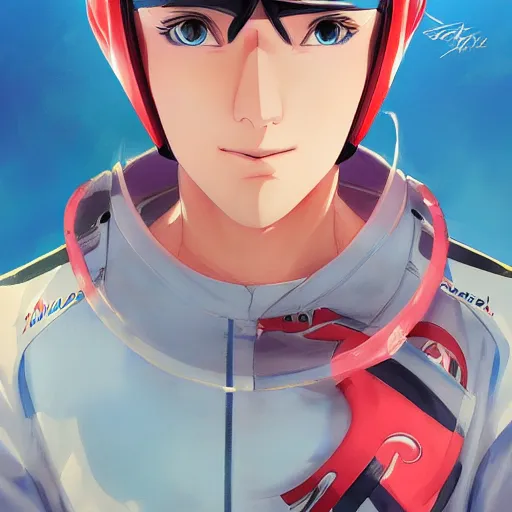 Image similar to speed racer, portrait shinkai makoto studio ghibli studio key hideaki anno sakimichan stanley artgerm lau rossdraws james jean marc simonetti elegant highly detailed digital painting artstation pixiv