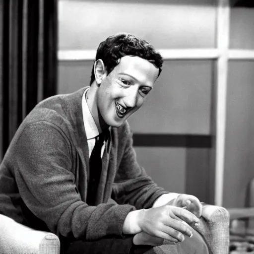 Image similar to mark zuckerberg in i love lucy ( 1 9 5 1 )