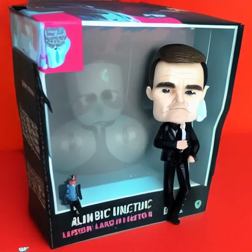 Image similar to alan turing discovering lsd, stop motion vinyl action figure, plastic, toy, butcher billy style