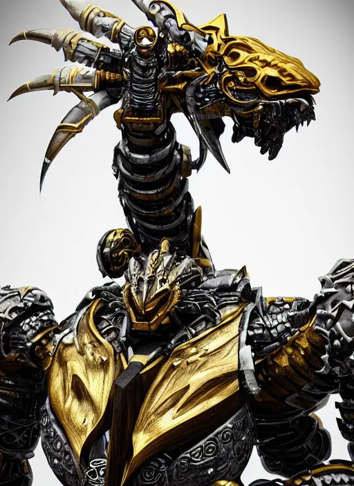 Image similar to hyper realistic glorious ancient wargreymon in a obsidian metal armor, futuristic design, designed by makoto kobayashi and luca zampriolo, portrait, cyberpunk style, wood and gold details, intricate, extremely detailed, ornate, deep of field, hard surface, exoskeleton, substance designer metal unreal engine, symmetrically, very detailed.