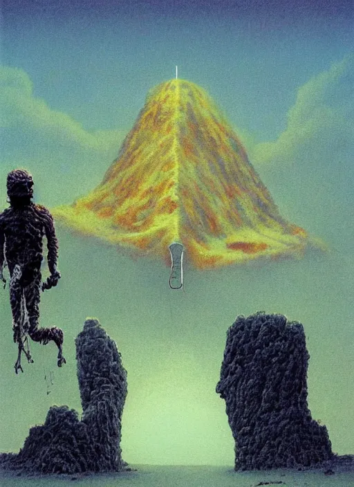 Image similar to alex jones by zdzislaw beksinski and lisa frank