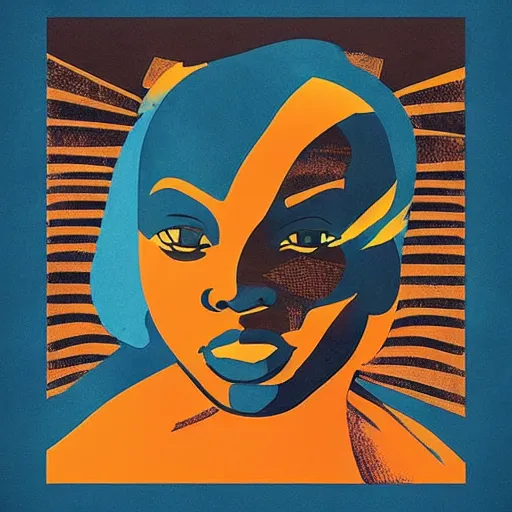 Image similar to “Mid Century Modern Poster of Wakanda”