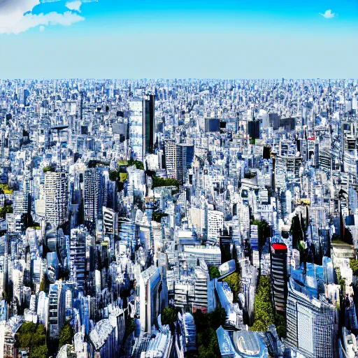 Image similar to a portrait of the city of tokyo photo - realistic 4 k