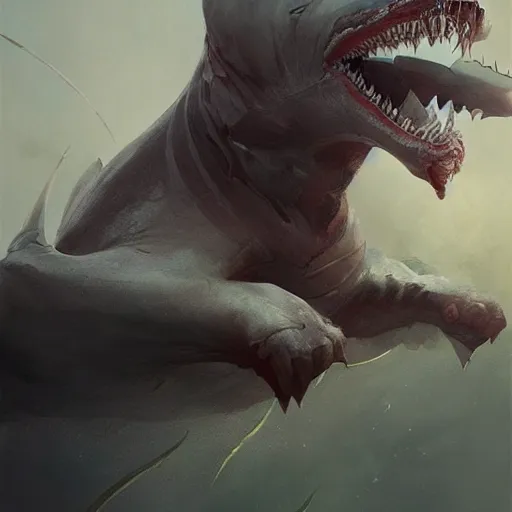 Image similar to cat shark, smooth, artstation, digital illustration by Ruan Jia and Mandy Jurgens and Artgerm and Wayne Barlowe and Greg Rutkowski and Zdislav Beksinski