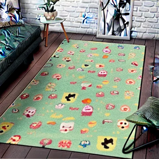 Image similar to animal crossing area rug