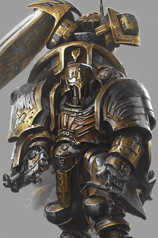 Image similar to armor portrait heros warhammer 4 0 k horus heresy fanart - the primarchs emperor by johannes helgeson animated with vfx concept artist & illustrator global illumination ray tracing hdr fanart arstation zbrush central hardmesh 8 k octane renderer comics stylized