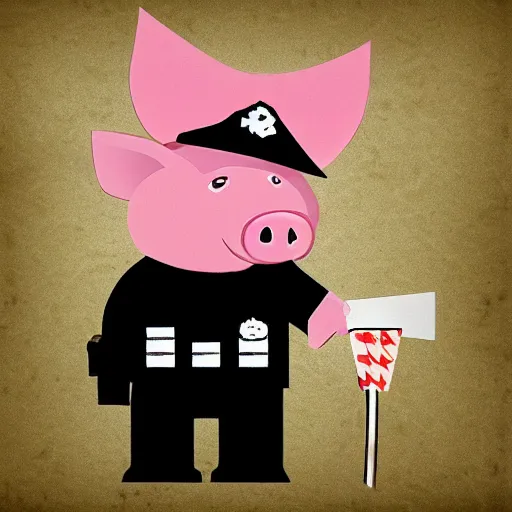 Image similar to pig cop.