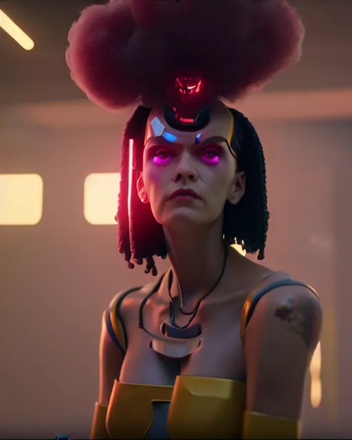 Prompt: woman from the animated series love, death and robots two in the void, cyberpunk 2 0 7 7, clemente, francesco may wilson, stephen conroy, filonov, beautiful face, octane rendering