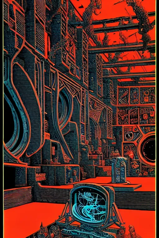 Image similar to ancient wizards laboratory, high details, intricately detailed, by vincent di fate, inking, 3 color screen print, masterpiece, trending on artstation,, sharp, details, hyper - detailed, hd, 4 k, 8 k