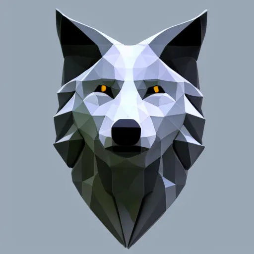 Image similar to Low poly wolf